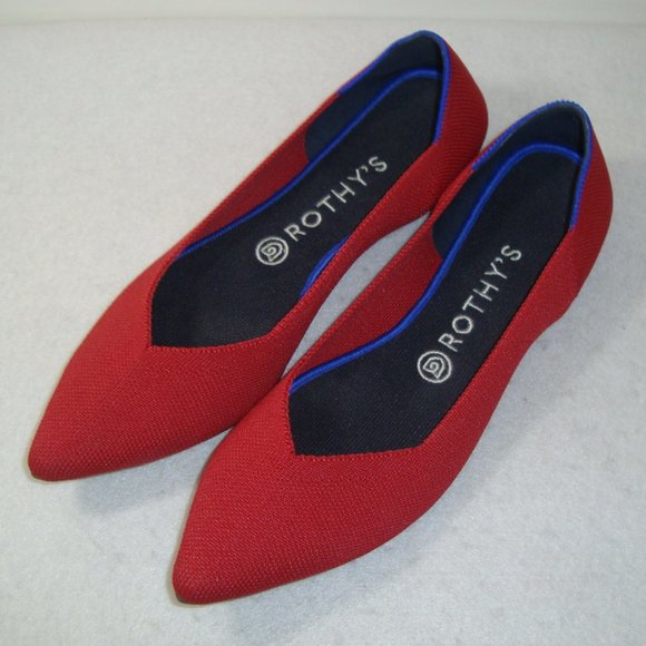 Rothy's Shoes - ROTHY'S The Point Chili Red Washable Knit Flats Size 10